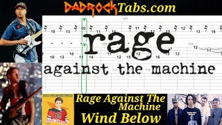 Wind Below - Rage Against The Machine - Guitar + Bass TABS Lesson 
