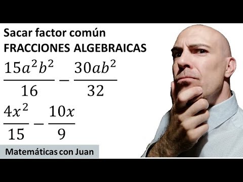 ▷ Sacar o extraer factor común. Caso de FRACCIONES ALGEBRAICAS. Dos ejercicios resueltos