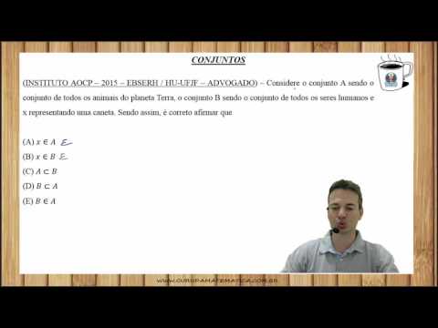 AOCP06Q01 - INSTITUTO AOCP - 2015 - EBSERH - CONJUNTOS (www.gurudamatematica.com.br)