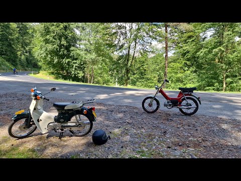 Puch maxi & honda c50, Roadtrip Luxemburg