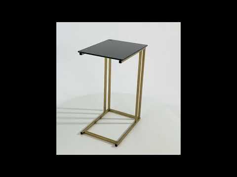 Миниатюра изображения товара Приставной столик РасГар Престиж (черный/золотой)