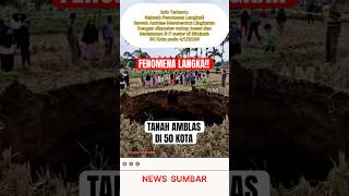 Download lagu Rare Phenomenon in Situjuah, 50 Cities Land Collapsed and Formed Holes. mp3 Download lagu Rare Phenomenon in Situjuah, 50 Cities Land Collapsed and Formed Holes. mp3
