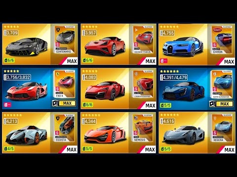 ALL ORIGINAL CLASS S CARS! [ASPHALT LEGENDS]