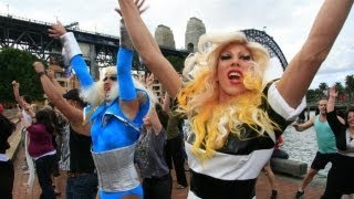 Gaga Romance: BIG Flash Mob Sydney Harbour Lady Gaga [ORIGINAL]