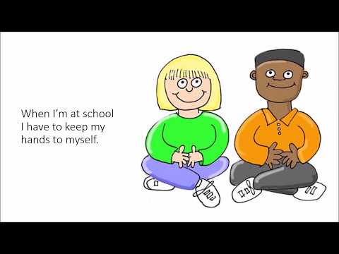 I Use my Words and Keep my Hands to Myself Social Story