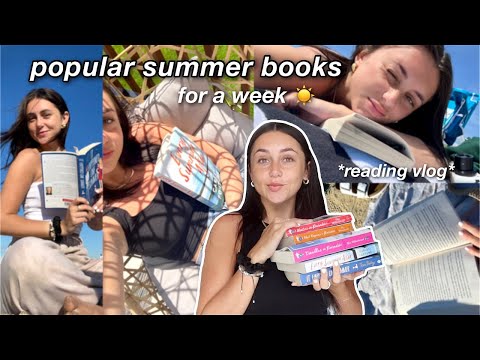 我讀了一週的暑期流行讀物 ☀️ | 無劇透的閱讀日誌 (i read popular summer books for a week ☀️ | spoiler free reading vlog)