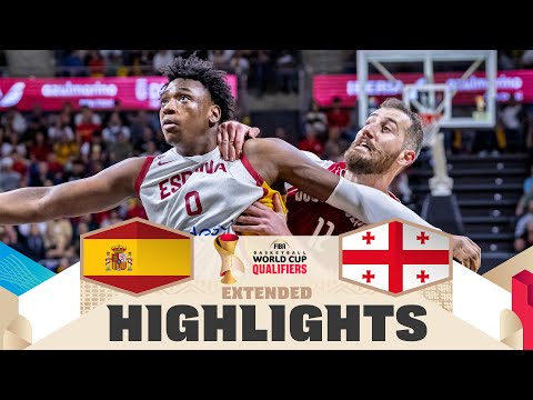 Spain 🇪🇸 v Georgia 🇬🇪 | Extended Highlights | FIBA Basketball World Cup 2027 European Qualifiers