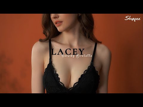 Shapee Lacey Nursing Bralettes - Midnight Blue [32-40A/B/C/D] Limited and Exclusive Design with Improved Non-Slip Straps, breastfeeding