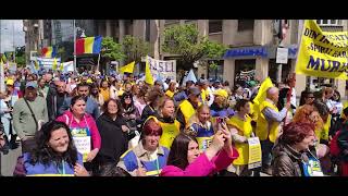 Federaţia Sindicatelor din Educaţie „Spiru Haret” - Protest, București 10.05.2023 #romania