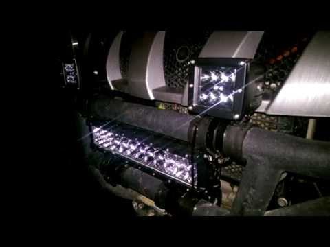 Cree led light bar 3 inch not 4 and a 14 inch on a Yamaha rhino utv not a rzr or atv off road