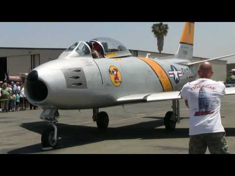 F-86 Sabre Jet start up HD