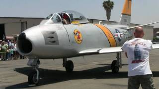 F-86 Sabre Jet start up HD