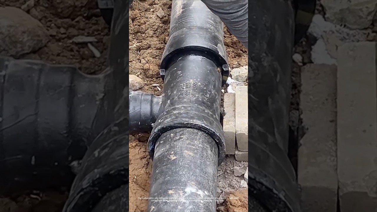 Infrastructure: The whole process of ductile iron pipe tee installation