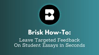 How to Instantly Provide In-Line Targeted Feedback on Student Essays w