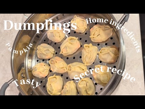 Dumplings with BEEF & PUMPKIN | How to make Manti - Kazakh traditional food