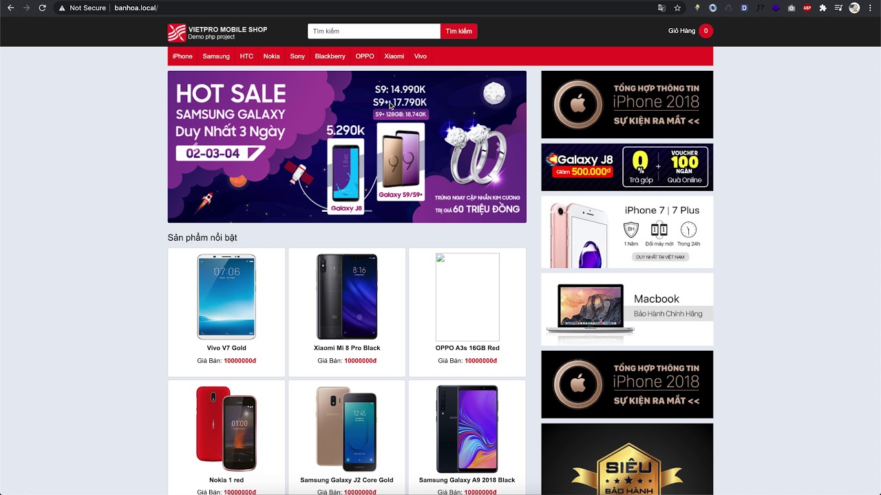 [Đồ án tốt nghiệp] - Tích hợp thanh toán online - php thuần, vnpay