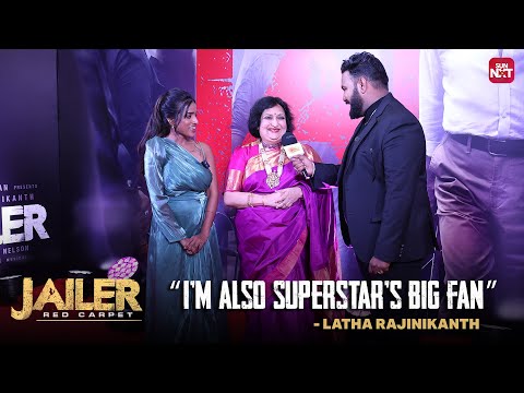 Hear what Mrs. Superstar has to say | Jailer Audio Launch Red Carpet | Watch on Sun NXT