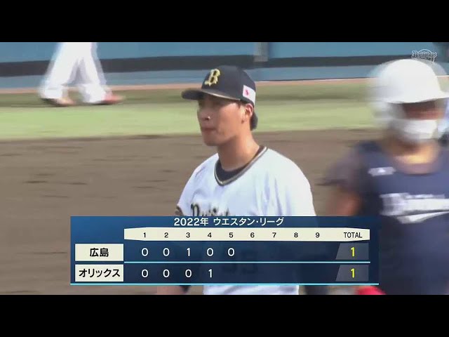 【ファーム】3者凡退!! バファローズ・東晃平 5回5奪三振1失点の好投!! 2022年9月28日 オリックス・バファローズ 対 広島東洋カープ