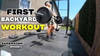 First Workout In My BACKYARD Crossfit Gym | Get RXED Titan Rig | Backyard Expansion Episode 5