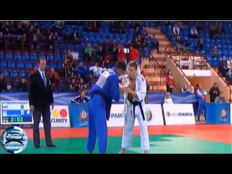 European Open Men & Women Minsk 2013 Semifinal -66kg MELNYCHENKO (UKR) - FLICKER Tal (ISR)