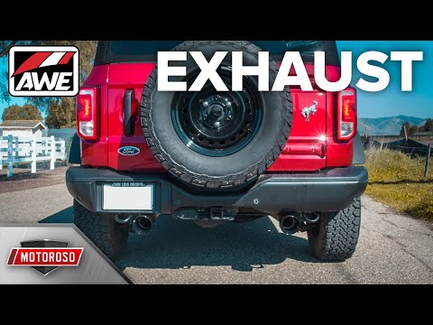 This is the AWE 0FG Cat-back Exhaust for the new 21+ Bronco w/ Sound
