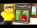Using SECURITY CAMERAS To CHEAT In Minecraft HIDE SEEK