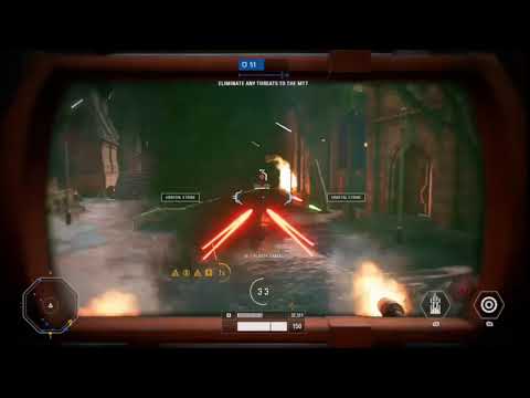 Star Wars Battlefront 2 Theed Galactic Assault MTT gameplay