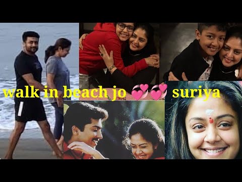 suriya💖💖💖jothika casual walk in beach