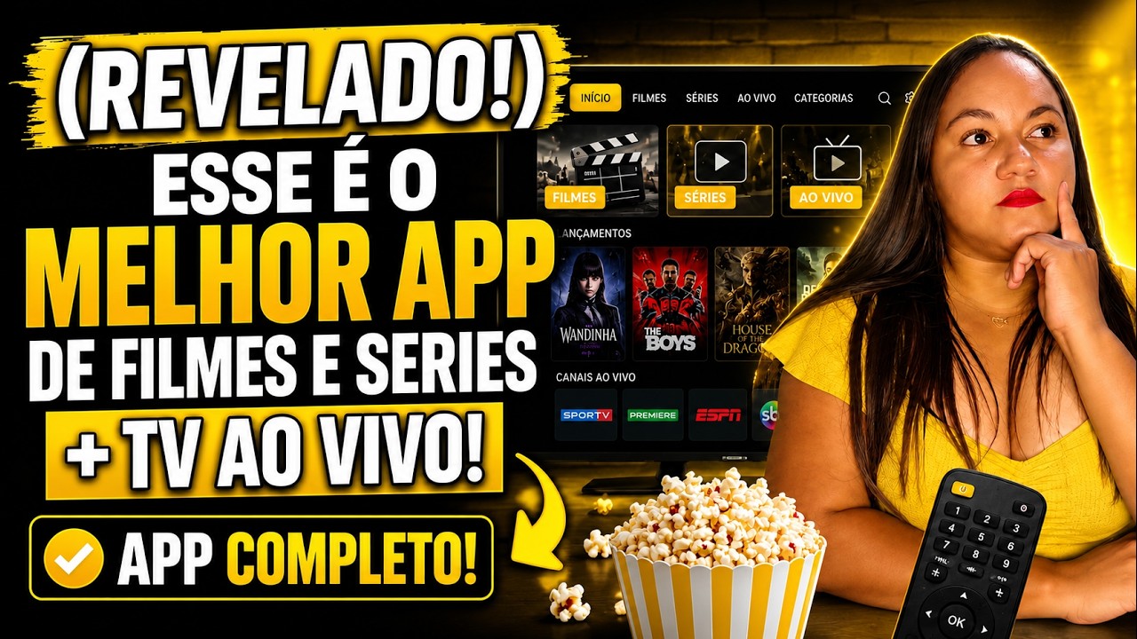 NOVO APP para FILMES, SÉRIES E TV AO VIVO em 2026! COMPLETO E SEM TRAVAMENTO!!