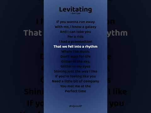 Levitating - Dua Lipa Song (Lyrics) #viral #trending #song #lyrics #dualipa #youtube #shorts #video