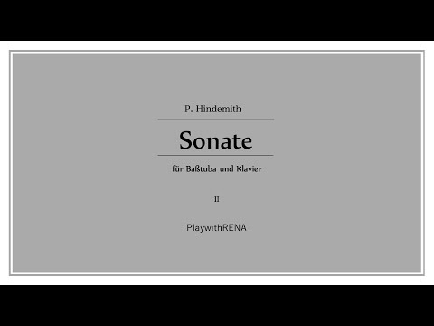 Sonata for Tuba and Piano, 2nd mov. / P.Hindemith