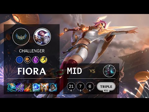 Fiora Mid vs Ekko - EUW Challenger Patch 12.2