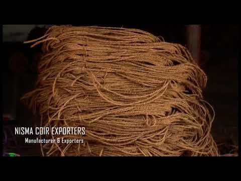 Yellow coir yarn bundle, for packaging, packaging type: roll