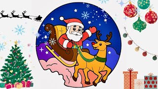 How to color christmas pictures #coloring #christmas #viralshorts