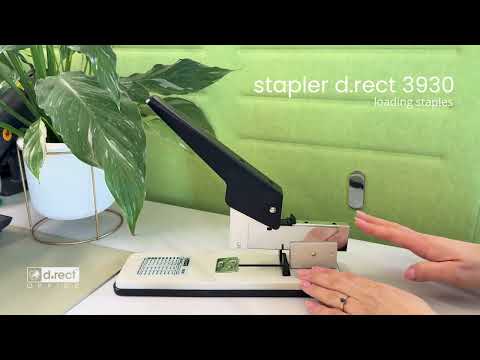 Stapler d.rect 3930 (loading staples) / Zszywacz d.rect 3930 (ładowanie zszywek)