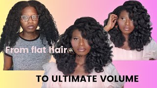 Get BIG, VOLUMINOUS Hair on Type 4 Hair