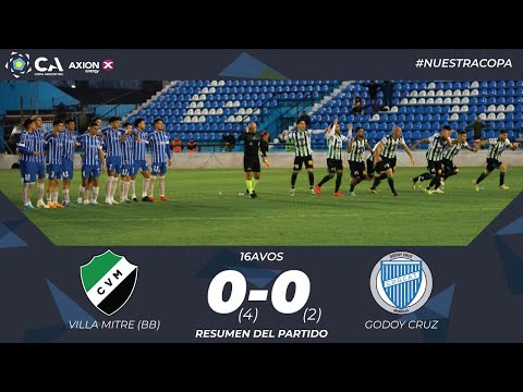 16avos: Villa Mitre 0 (4) - Godoy Cruz 0 (2)