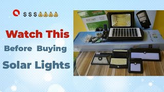 Buyer's Guide | Selecting the best solar lights | Watch this