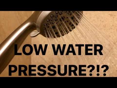 Low Water Pressure in the Shower - Learn how to increase water pressure