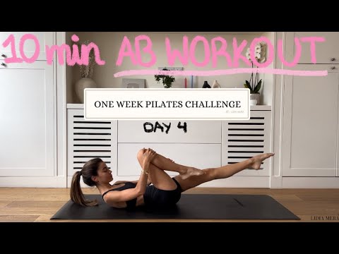 10MIN ab pilates workout // DAY 4 CHALLENGE // no equipment