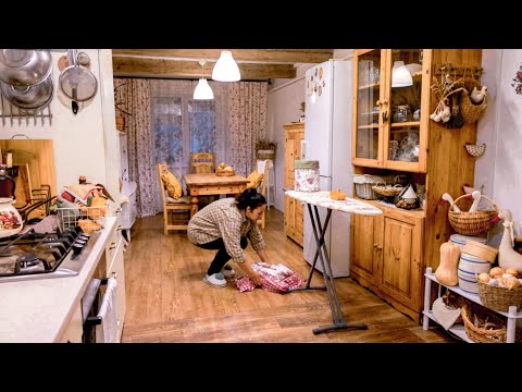 Autumn transformation of the country kitchen. Pumpkin recipe. My purchases. Slow life