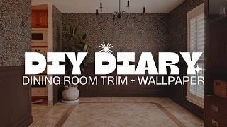 Moody Traditional Dining Room Wallpaper + Trim {DIY Dining Room Makeover Part 2!}