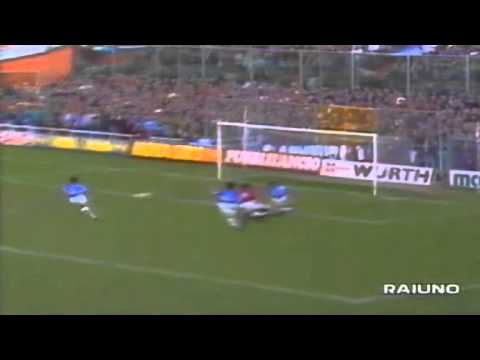 Serie A 1990-1991, day 15 Sampdoria - Torino 1-2 (2 Bresciani, Vialli)