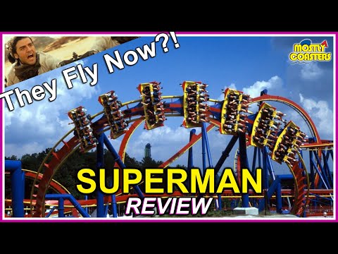 Video review of Superman - Ultimate Flight by Mostly Coasters