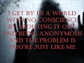 Three Days Grace - Anonymous Lyrics 