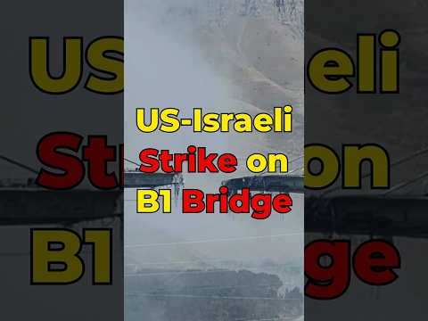 US-Israeli Airstrike Destroys Iran’s B1 Bridge Near Tehran, 8 Dead, Trump Warns “More to Follow”