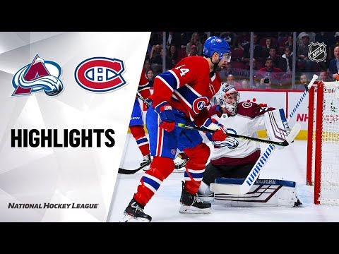 NHL Highlights | Avalanche @ Canadiens 12/5/19