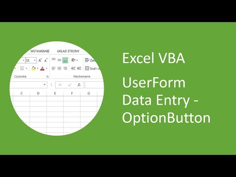 Excel UserForm Data Entry (VBA) #3 - OptionButton