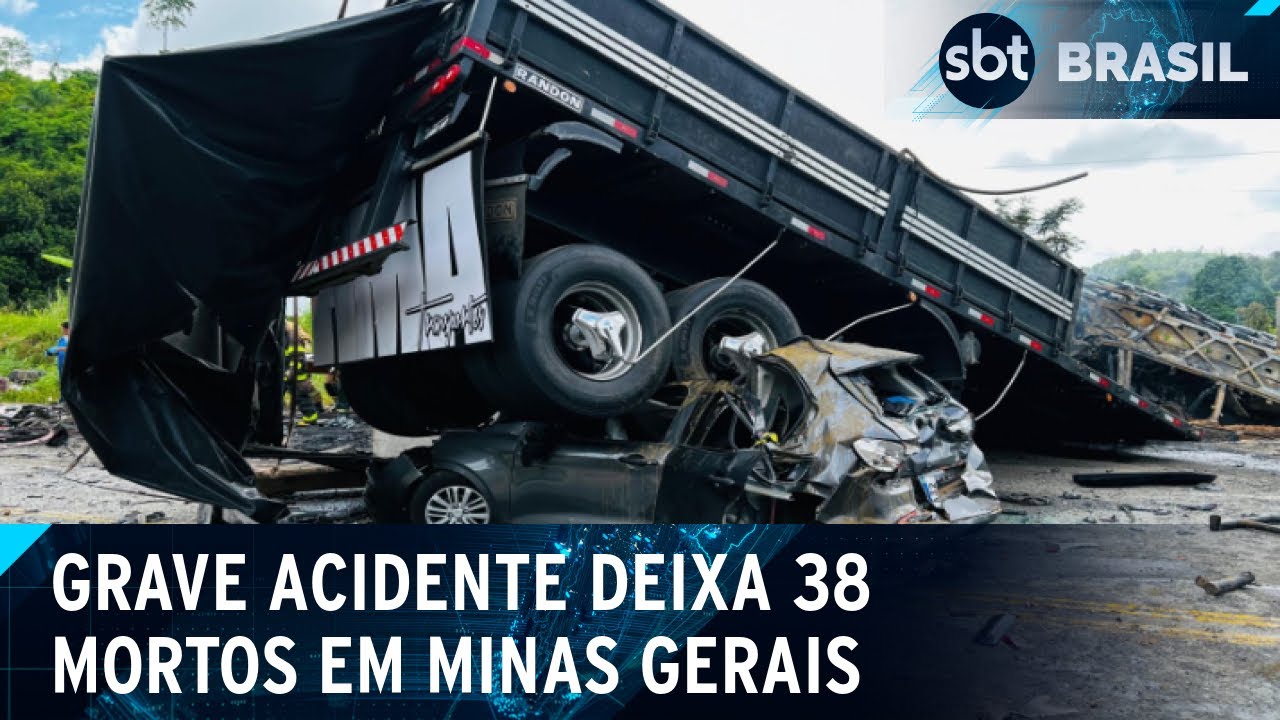 Número de mortes em acidente com ônibus em Teófilo Otoni (MG) passa de 30 | SBT Brasil (21/12/24)