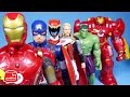 파워레인저 다이노포스 와 어벤져스 2 슈퍼히어로들 헐크버스터 Avengers 2 Sup
